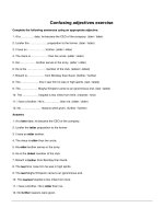 Confusing adjectives exercise