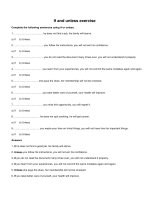 If and unless exercise