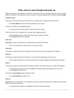 Even even if even though and even as