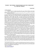 Báo cáo khoa học Âm Hán-Việt trong Chuyến đi Bắc-kỳ năm Ất-Hợi (1876) của Trương Vĩnh Ký