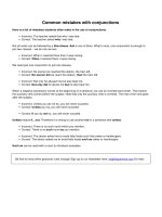 Common mistakes with conjunctions (1)