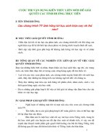 Cuộc thi vận dụng kiến thức liên môn để giải quyết các tình huống thực tiễn các chương trình ti vi ảnh hưởng tới học sinh hiện nay như thế nào