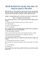 Bộ đề thi dành cho cán bộ, công chức với công tác quản lý Nhà nước