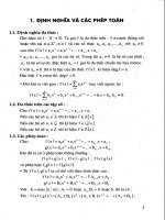 các vấn đề về đa thức
