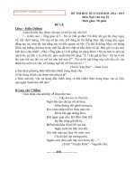 ĐỀ KIỂM TRA HỌC KỲ 2 MÔN NGỮ VĂN 10