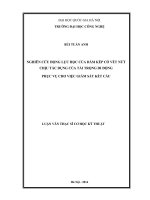 Nghiên cứu động lực học của dầm kép có vết nứt chịu tác dụng của tải trọng di động phục vụ cho việc giám sát kết cấu