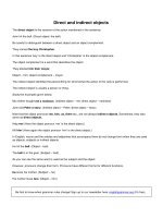 Direct and indirect objects (1)