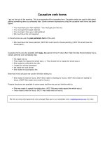 Causative verb forms