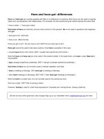 Have and have got differences