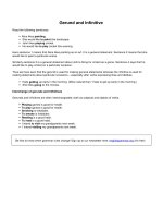 Gerund and infinitive