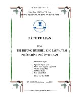 THỊ TRƯỜNG TÍN PHIẾU KHO BẠC VÀ TRÁI PHIẾU CHÍNH PHỦ Ở VIỆT NAM