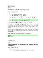 TRẮC NGHIỆM VỀ PHÁP LUẬT ĐẠI CƯƠNG-CÓ ĐÁP ÁN