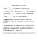 Gerund or infinitive exercise (1)