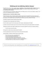 Defining and non defining relative clauses