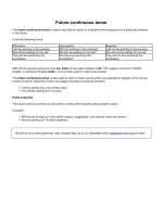 Future continuous tense