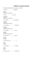 Infinitive or gerund exercise