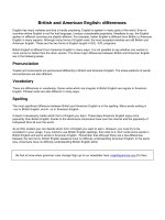 British and american english differences