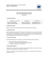 Đề cương chi tiết học phần Báo cáo Chuyên đề ứng dụng