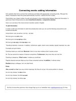 Connecting words adding information