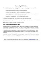 Learn english writing