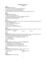 tổng hợp câu hỏi trắc nghiệm khách quan hóa lí