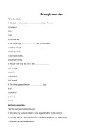 English: Enough exercise