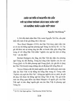 Báo cáo khoa học Giáo sư tiến sĩ Nguyễn Tài Cẩn với sự hình thành cách đọc Hán Việt và những thảo luận tiếp theo