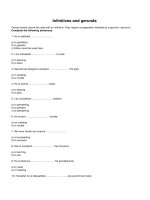 Infinitives and gerunds