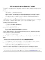 Defining and non defining adjective clauses