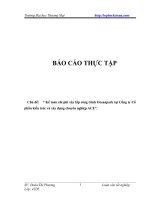 Báo cáo thực tập kế toán chi phí lắp đặt công trình Oceanpark tại công ty ACE