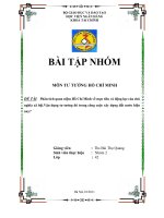 Phân tích quan niệm Hồ Chí Minh về mục tiêu và động lực của chủ nghĩa xã hội.Vận dụng tư tưởng đó trong công cuộc xây dựng đất nước hiện nay