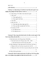 Chính sách thu hút vốn đầu tư nước ngoài phục vụ sự nghiệp công nghiệp hoá đất nước