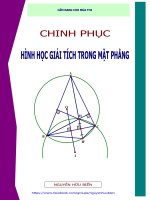 Chinh phục hình học giải tích trong mặt phẳng Oxy