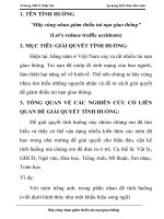 Vận dụng kiến thức liên môn để giải quyết tình huống Hãy cùng nhau giảm thiểu tai nạn giao thông