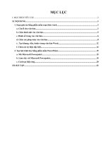 ỨNG DỤNG CÔNG NGHỆ THÔNG TIN TRONG SOẠN GIÁO ÁN BẰNG PHẦN MỀM WORD  POWERPOINT