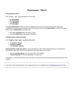 Past tenses   part II