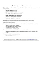 Position of subordinate clauses