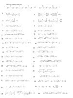 bài tập về phương trình