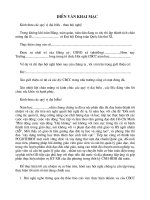 Diễn văn khai mạc - bế mạc đại hội CBCC