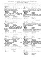 PRACTICE TEST OF ENGLISH FOR INTERNATIONAL COMMUNICATION (2)