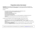 Prepositions before that clauses