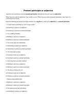 Present participle or adjective