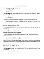 Present perfect tense