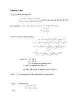 HỆ PHƯƠNG TRÌNH ĐẲNG cấp