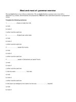 Most and most of grammar exercise