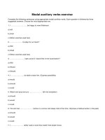 Modal auxiliary verbs exercise (1)