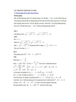 các dạng phương trình vô tỉ