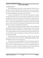 Phân Tích Và Thẩm Định Dự Án Đầu Tư