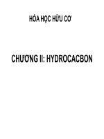 HÓA HỌC HỮU CƠ -CHƯƠNG 2 HYDROCACBON