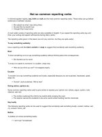 Not so common reporting verbs